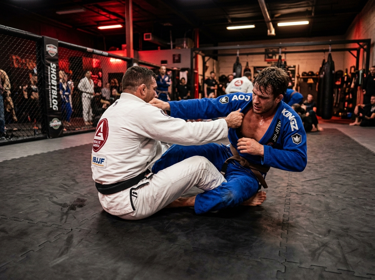 Combat sports team training together